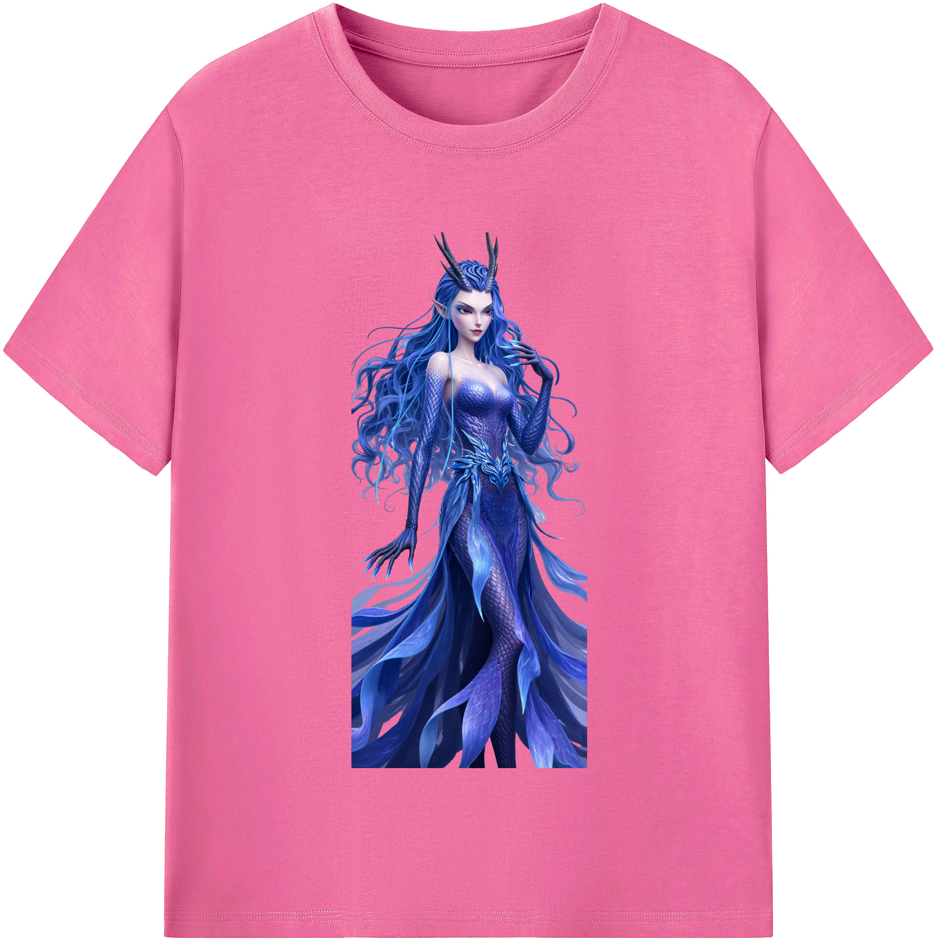（画像用） Ne Zha 2 ナタ 魔童の大暴れ レディースカジュアルプリントTシャツ（綿100％）